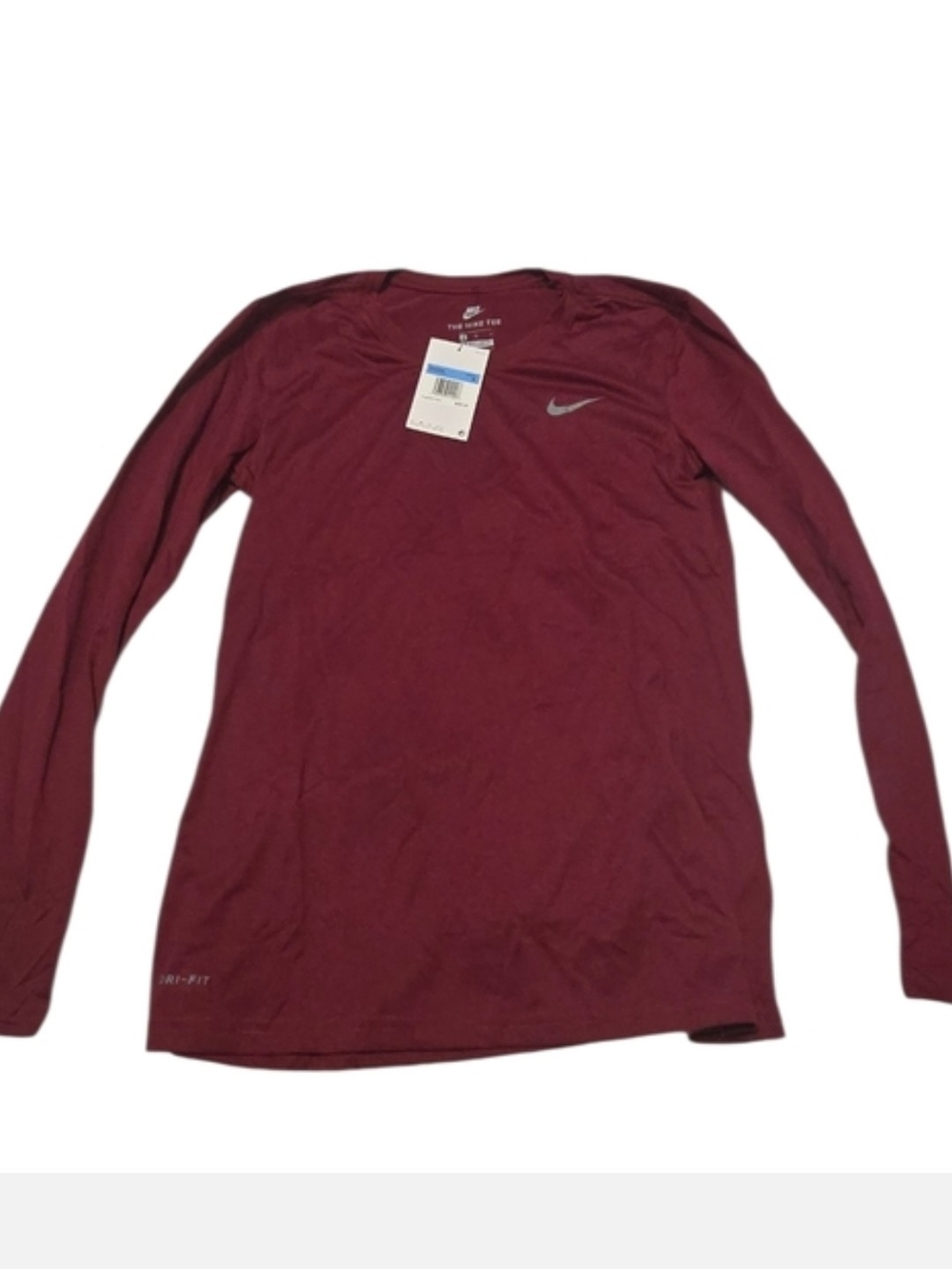 Nike Women's Long Sleeve Dri-FIT Top - Maroon Size Large NWT